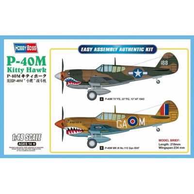 [HOBBYBOSS] P-40M Kitty Hawk Escala 1/48