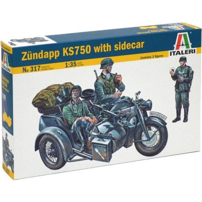 [ITALERI] Zundapp KS750 With Sidecar Escala 1/35