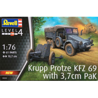 [REVELL] Krupp Protze KFZ 69 With 3,7cm PAK Escala 1/76