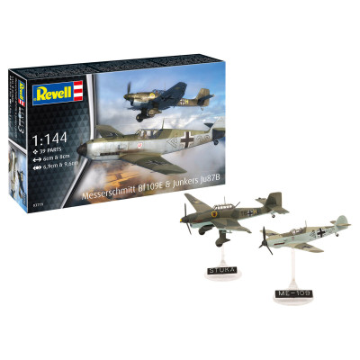 [REVELL] Messerschmitt Bf109E & Junkers Ju87B Stuka Escala 1/144