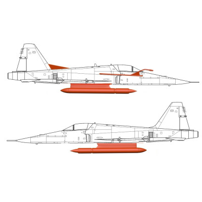 [SEMPERFI] 4832 POD CT-51F Caiman ECM pod para F-5EEscala 1/48 - Resina