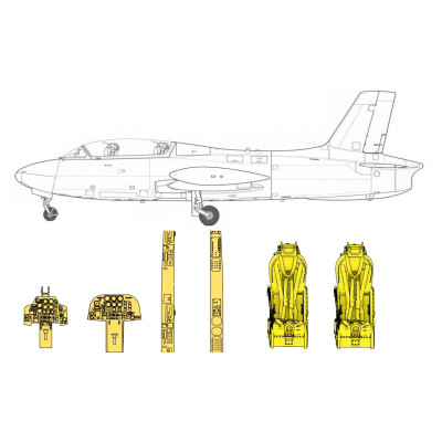 [SEMPERFI] 4838 Cockpit para EMB-326 Xavante Escala 1/48 - Resina