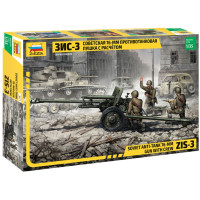 [ZVEZDA] Soviet Anti-Tank 76-mm Gun With Crew Escala 1/35