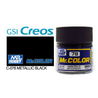 [GUNZE] Mr. Color C078 Metallic Black 10ml