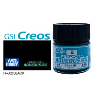 [GUNZE] Aqueous Hobby Color H002 Black 10ml