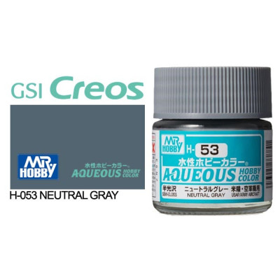 [GUNZE] Aqueous Hobby Color H053 Neutral Gray 10ml