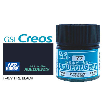 [GUNZE] Aqueous Hobby Color H077 Tire Black 10ml