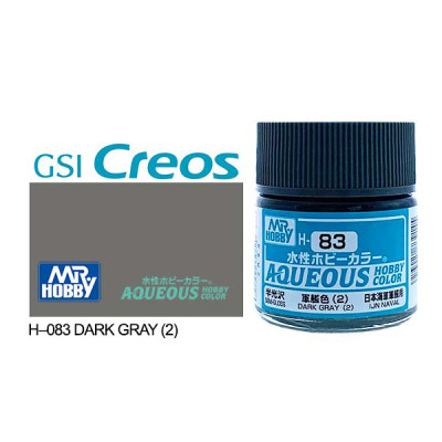 [GUNZE] Aqueous Hobby Color H083 Dark Gray (2) 10ml