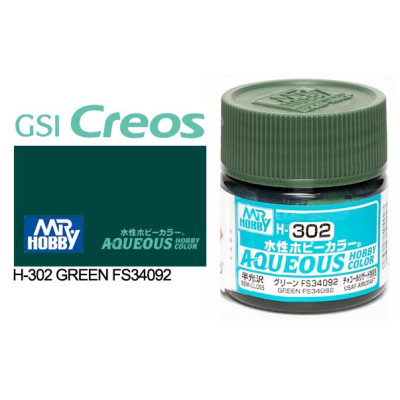 [GUNZE] Aqueous Hobby Color H302 Green FS 34092 10ml