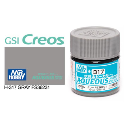 [GUNZE] Aqueous Hobby Color H317 Gray FS 36231 10ml