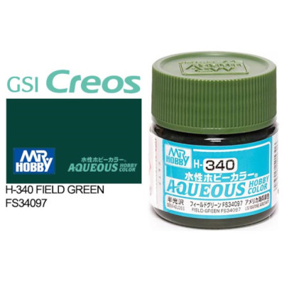 [GUNZE] Aqueous Hobby Color H340 Field Green FS 34097 10ml