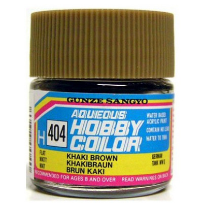 [GUNZE] Aqueous Hobby Color H404 Khaki Brown 10ml