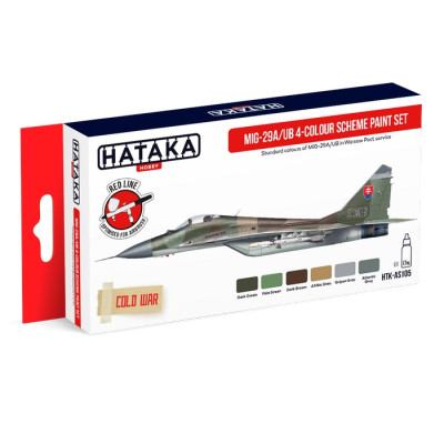 [HATAKA] AS105 MiG-29A/UB 4-colour scheme paint set