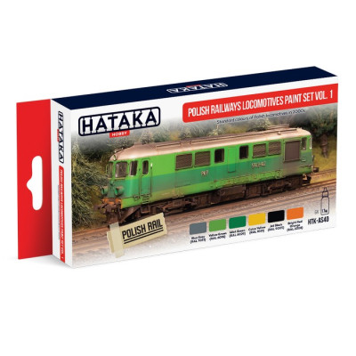 [HATAKA] AS40 Polish Railways Locomotives Paint Set vol. 1