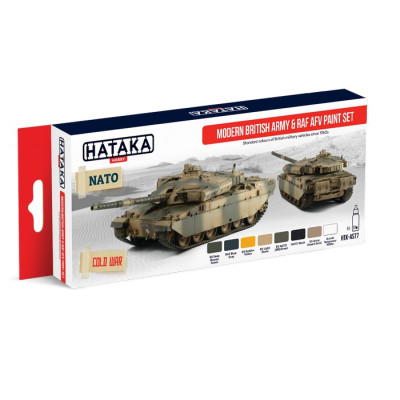 [HATAKA] AS77 Modern British Army & RAF AFV paint set