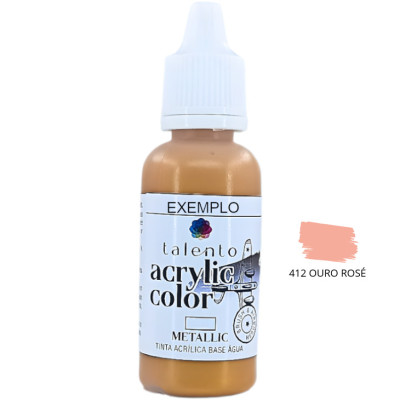 [TALENTO] 0412 Ouro Rose Metálico 20ml