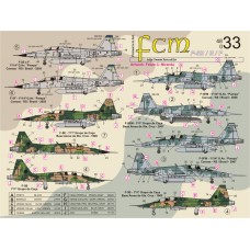 [FCM] Decalque 048-33 F-5E / F Tiger Brasileiro Escala 1/48
