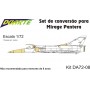 [DUARTE] Set conversão Mirage Pantera Escala 1/72 - Resina