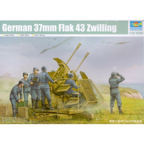 TRUMPETER] German 37mm Flak 43 Zwilling Escala 1/35
